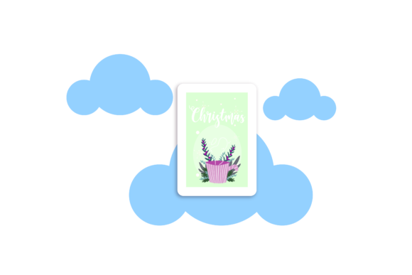 Christmas Greeting Card Floral Cloud: A Versatile and Elegant Design Solution