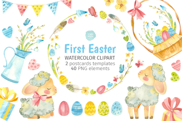 Discover the Charm of Easter Lamb Watercolor Clipart for Your Creative Projects