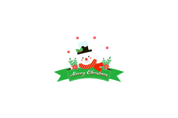 Discover the Joy of Christmas Flat Floral Banner Santa
