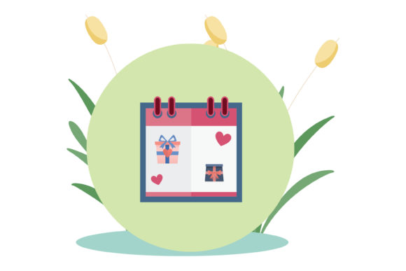 Enhance Your Designs with the Wedding Beautiful Calendar Frame Floral