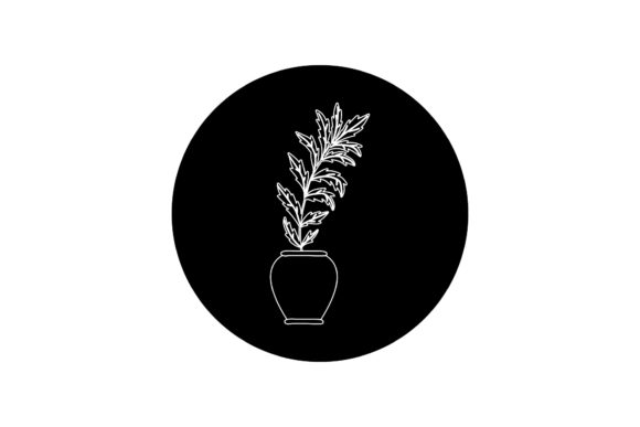 Explore Floral Vector Cute Icon White Line Style
