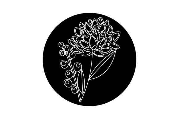 Icon Floral Vector White Line Style: A Versatile Design Solution