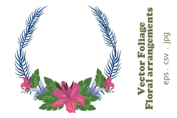 Strategic Use of Vector Floral Foliage Graphic Set 20 for Enhanced Creativity and Branding