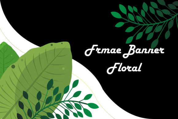 Tropical Banner Floral Leaf: A Versatile Design for Your Creative Projects